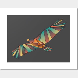 Geometric Eagle Posters and Art